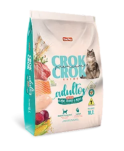 Ração Crok Crok Premium Mix gatos adultos 10.1kg