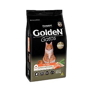 Golden para Gatos Adultos Castrados Sabor Salmão 10kg