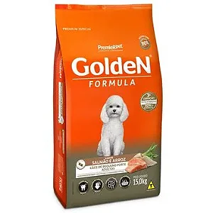 Golden Fórmula para Cães Adultos de Porte Pequeno Sabor Salmão e Arroz