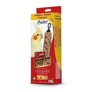 Prefere Bastão Calopsita Maçã 100g com balancinho