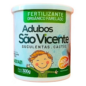 Adubo Orgânico Suculentas e Cactos - São Vicente - 300g