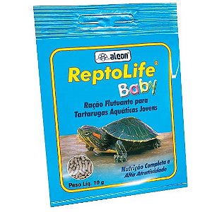 Reptolife Baby Alcon Club 10g – Alimento Completo para Filhotesd de tartarugas Aquáticas