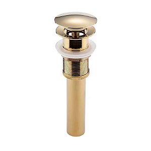 Válvula Click Inteligente Dourado Para Cubas Pia Banheiro Lavabo IVC01