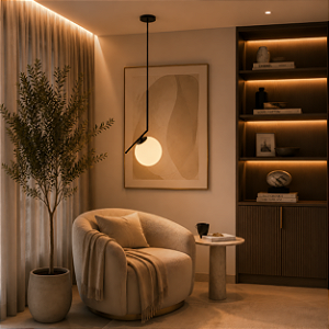 Luminária Pendente Lustre Inclinado Jabuticaba Preto Bola Globo Esfera Opaco Leitoso Moderno Luxo INL114