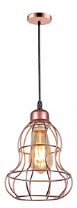 Lustre Pendente Luminária Rose Aramado Retrô Moderno Cozinha Área Gourmet Ilha Quarto Sala INL34