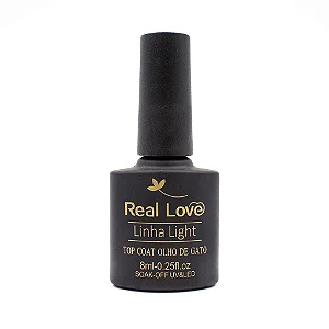 Top Coat linha Light [Olho de Gato] - Real Love 8ml