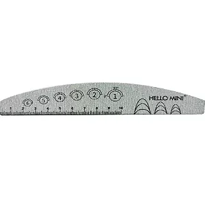 Lixa boomerang com régua - Hello Mini