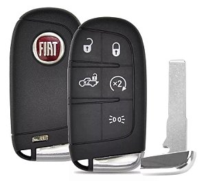 Chave Presença Oca Fiat Toro 5 Botões 16 A 22 Com Lâmina