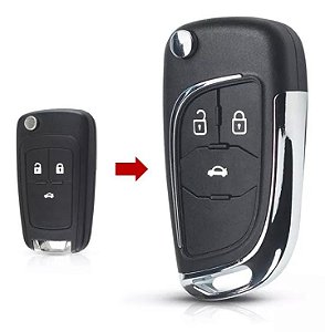 Carcaça Chave Canivete Gm Cruze Cobalt Sonic Prisma Onix 3 B