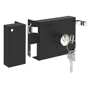 Fechadura De Sobrepor 231 Soprano Para Portão Cor Preto