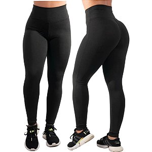 Calça Legging Fitness Suplex Grossa Cós Alto