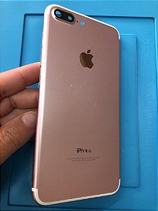 Carcaça Chassi Iphone 7 Plus Rose detalhes