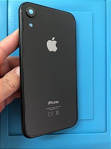 Carcaça Chassi Iphone XR Preto Original Apple detalhes 