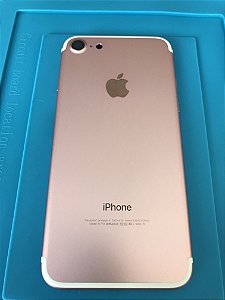 Carcaça Chassi Iphone 7 Rose Impecável Original