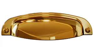 PUXADOR COLONIAL 115-096 OURO REAL