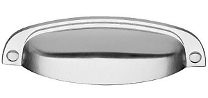 PUXADOR COLONIAL 115-096 PRATA FOSCO