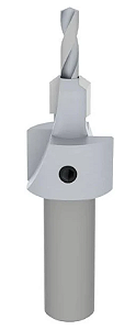 ESCAREADOR 45º 2Z 8MM COM BR AR 3MM H 9,5MM