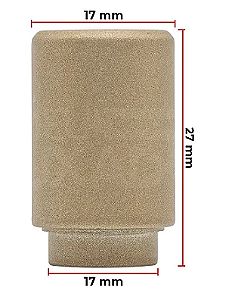 PUXADOR PONTO 17MM ZAMAC BRANCO