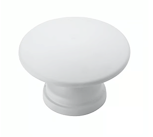 PUXADOR PONTO 34MM ZAMAC BRANCO