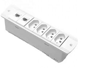 REGUA S210MM 6BL - S/BLOCOS - BRANCO