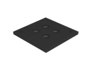 CHAPA FIX ROD/SAP LINK PRETO C/4PÇS
