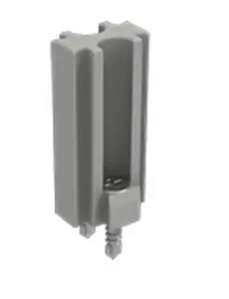 CONECTOR LINK RETO + GAB PARAF CINZA MICR 12PÇS