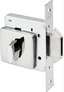 FECHADURA BANHEIRO BICO DUPLO P/CORRER F.L.O