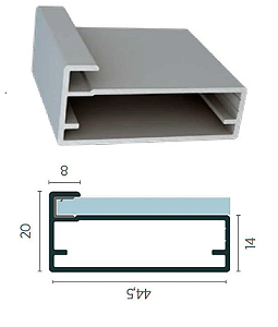 PERFIL RM-059 DOURADO FOSCO 3MTS ROMETAL
