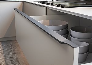 PERFIL RM-183 FACETATO TITANIO FOSCO 3MTS ROMETAL