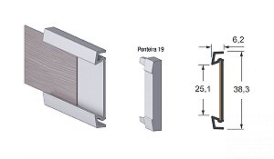 PERFIL ALT STRETTO PUX FOSCO 3MTS ( APENAS RETIRADA )