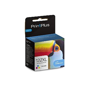 Cartucho de tinta 122xl color 13ml compatível printplus