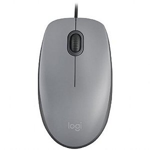 Mouse Logitech Com Clique Silencioso M110 Cinza