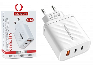 TOMADA USB KAPBOM PD USB 5.1A KA5900