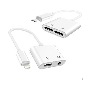 Adaptador IOS Duplo carga e fone jk-1705