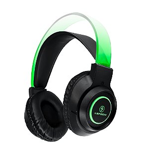 FONE DE OUVIDO BLUETOOTH LUZ RGB SUPORTA  CARTAO DE MEMORIA KAPBOM KA-755