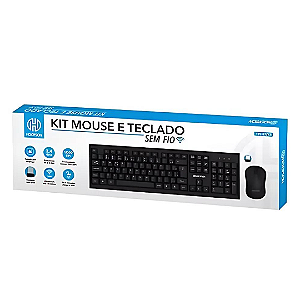 Kit Teclado e Mouse sem Fio - TPC077KS