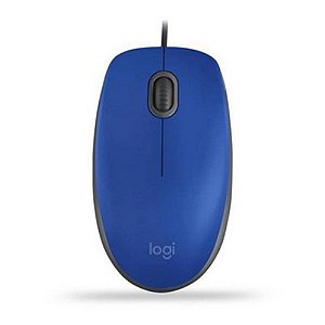 Mouse Logitech Com Clique Silencioso M110 Azul