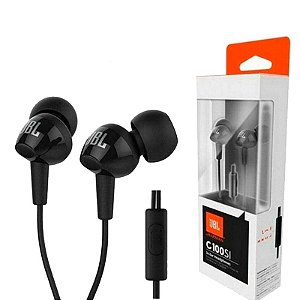 Fone de Ouvido JBL C100SI Preto