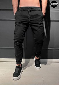 Calça Jogger Sarja Preta