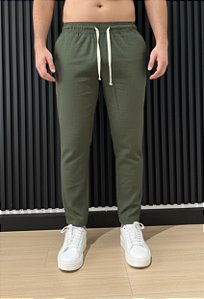 Calça Linho Verde Musgo Vidic