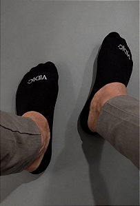 Meia Invisível Preta Vidic