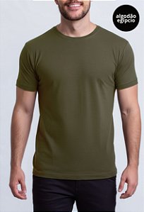 Camiseta Algodão Egípcio Vidic Gola Redonda Verde
