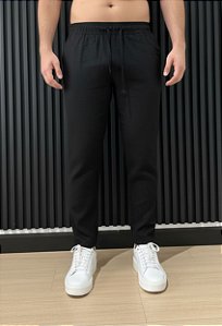 Calça Linho Preta Vidic