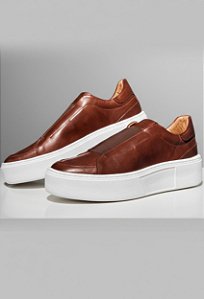 Tênis Sneaker Vidic Vegas Conhaque