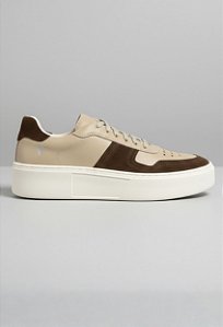 Tênis Sneaker Vidic Moscou Areia Camurça
