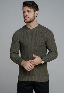 Suéter Cairo Verde Militar Vidic