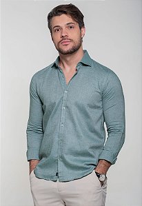 Camisa Oxford Verde Vidic