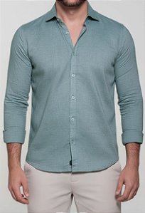 Camisa Oxford Verde Vidic