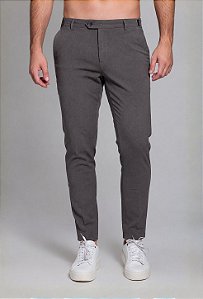 Calça Alfaiataria com Ajuste Chumbo Vidic Skinny