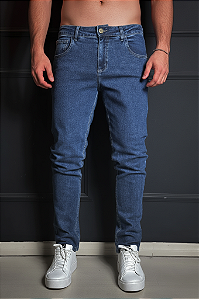 Calça Jeans Slim Vidic Azul Indigo